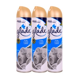 Glade Air Freshener Pure Clean Linen 300ml 2+1