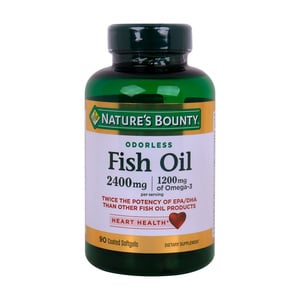 Nature's Bounty Odorless Fish Oil 2400mg 90pcs
