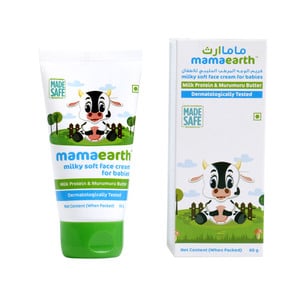 Mamaearth Milky Soft Face Cream With Murumuru Butter for Babies 60g