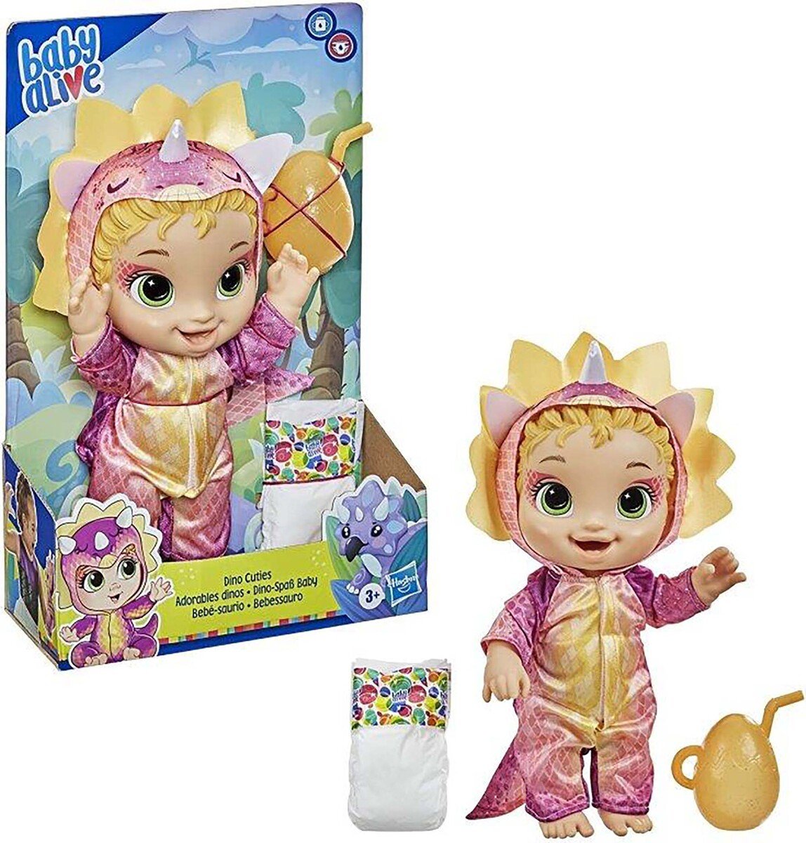 Baby Alive Dino Cuties Triceratops Doll F0933