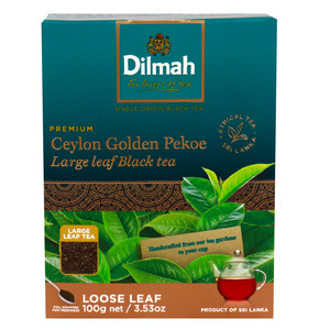 Dilmah Premium Ceylon Golden Pekoe Large Leaf Black Tea 100g
