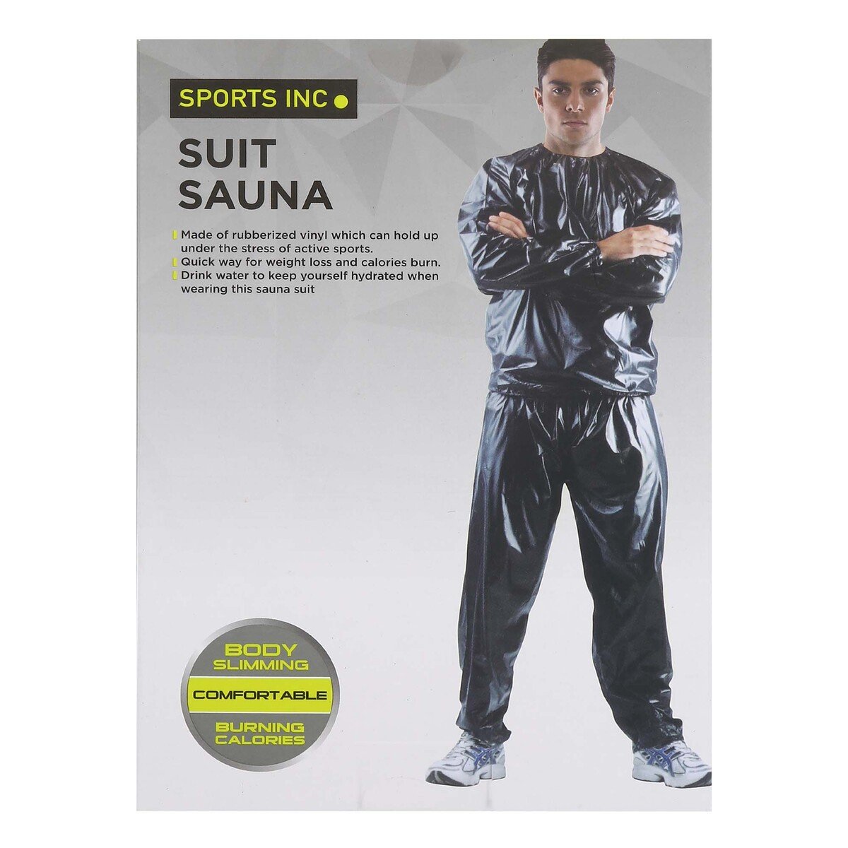 Sports INC Sauna Suit LS3034A Large