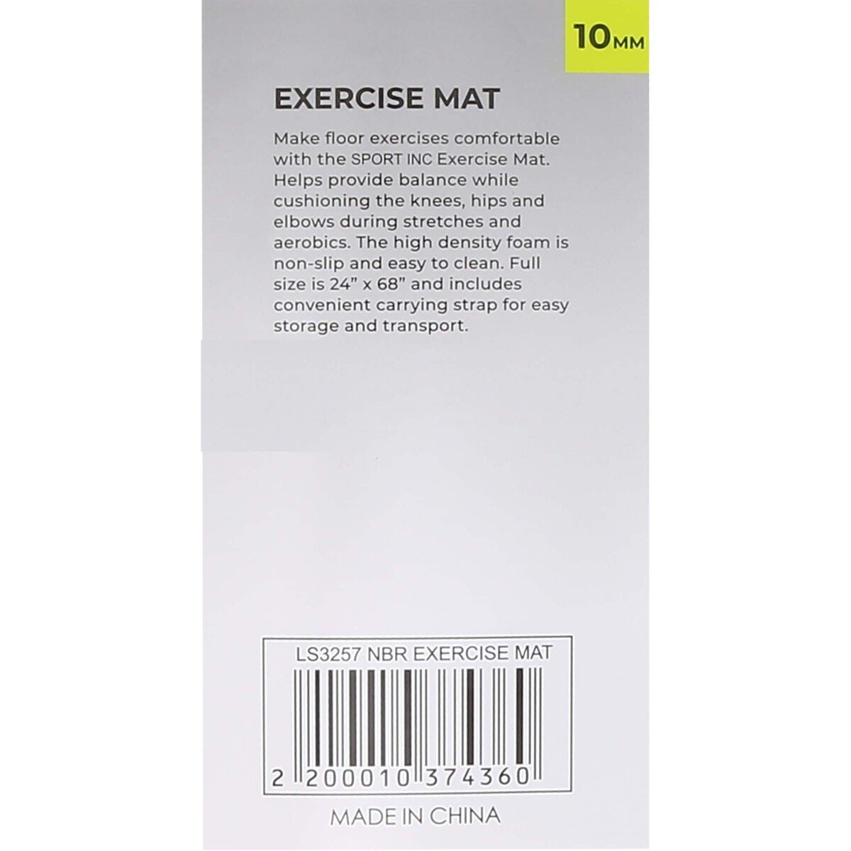 Sports INC. Exercise Mat LS3257
