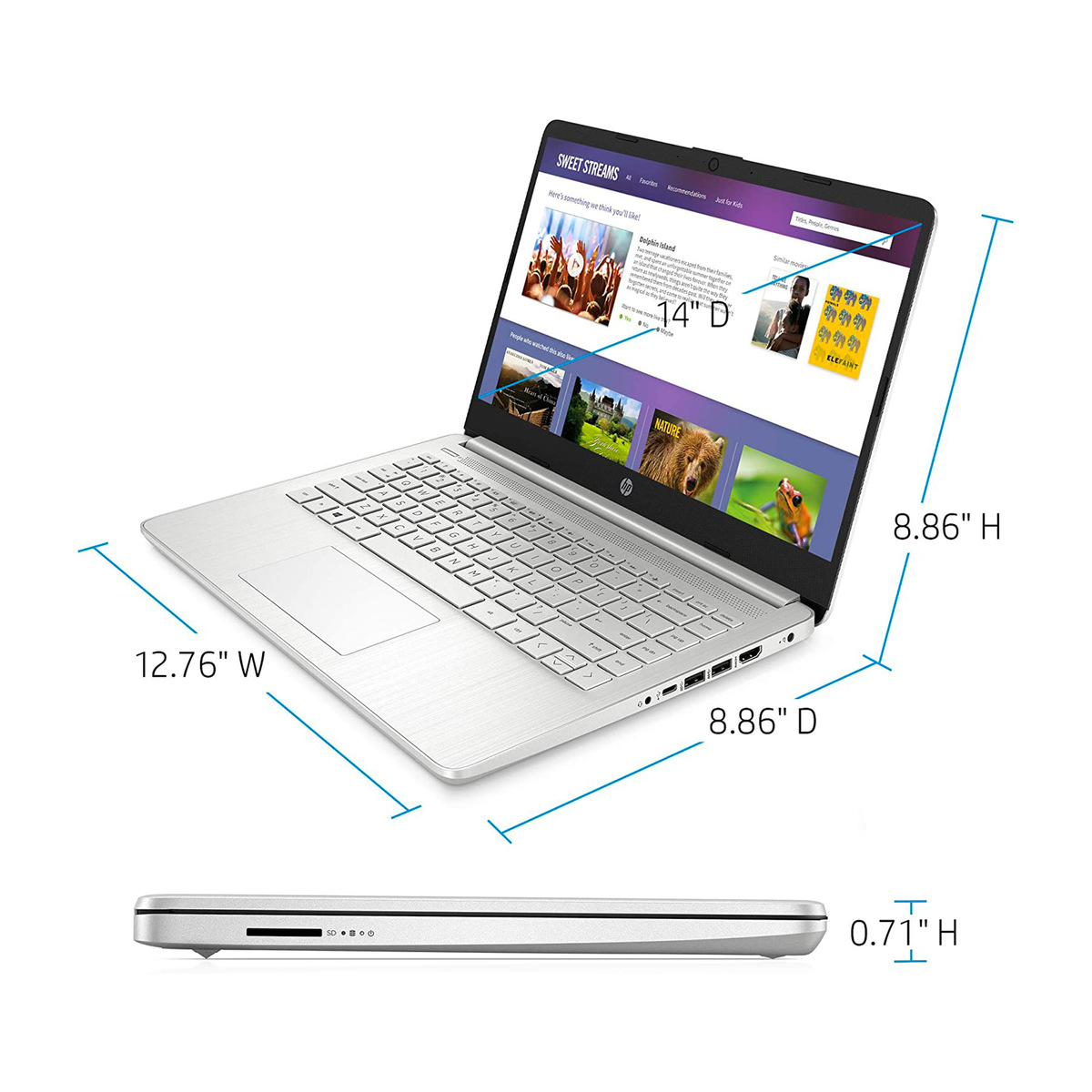 HP Notebook 14-DQ1059WM,Intel Core i5,8GB RAM,256GB SSD,intel HD Graphics,14.0"FHD LED,Windows 10