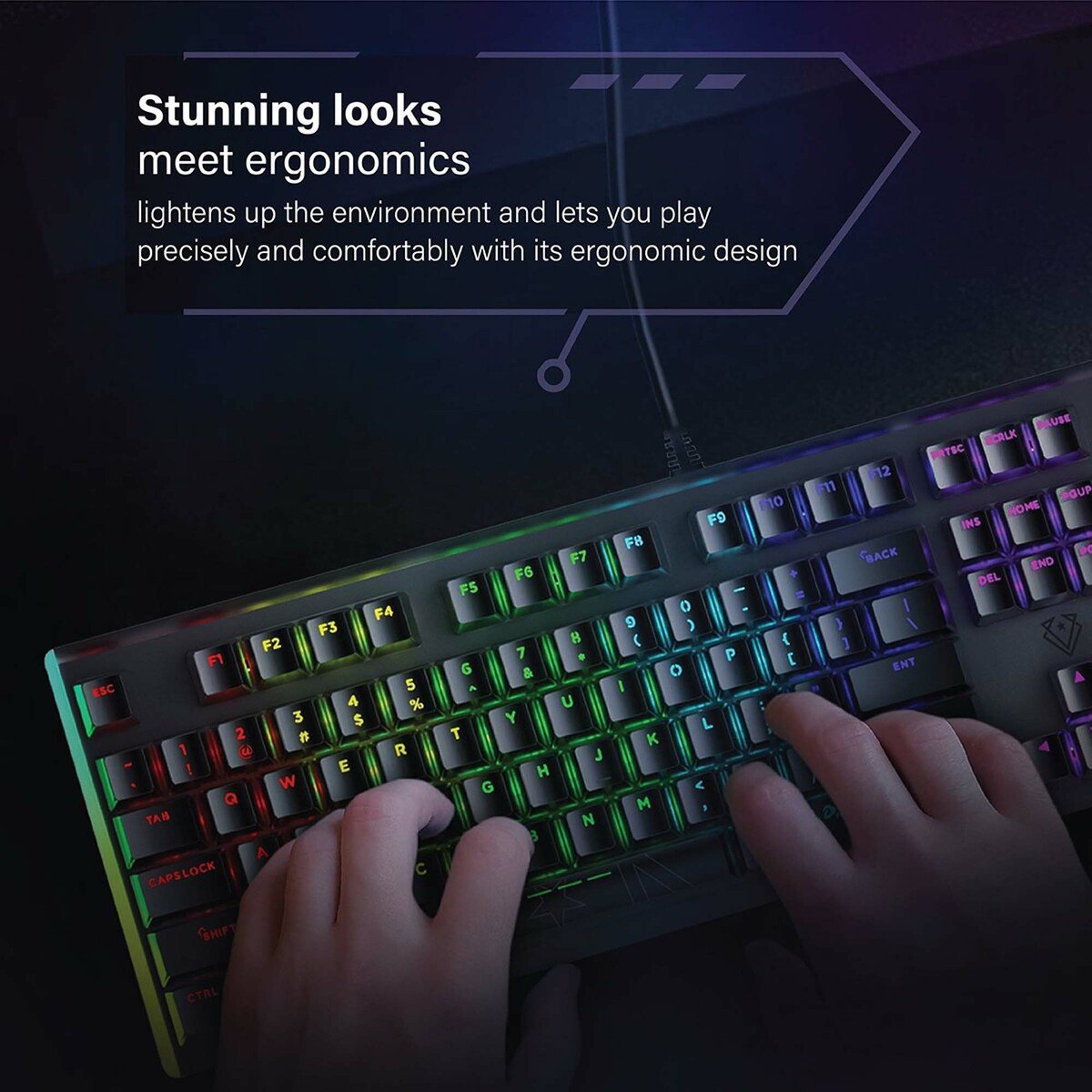 Vertux High Performance Mechanical Gaming Keyboard Comando