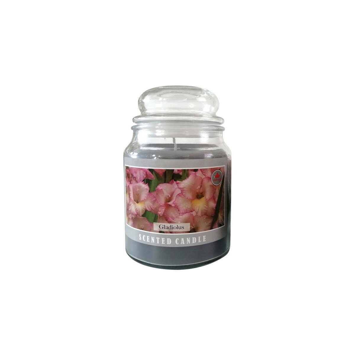 Maple Leaf Scented Glass Jar Candle with Lid MGP1016 600gm Gladiolus