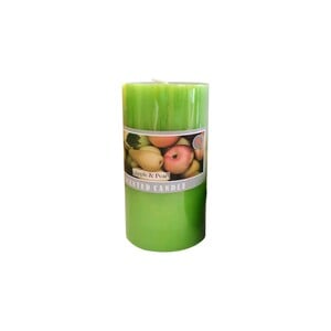 Maple Leaf Scented Pillar Candle ZL7515 470gm 15cm Apple & Pear