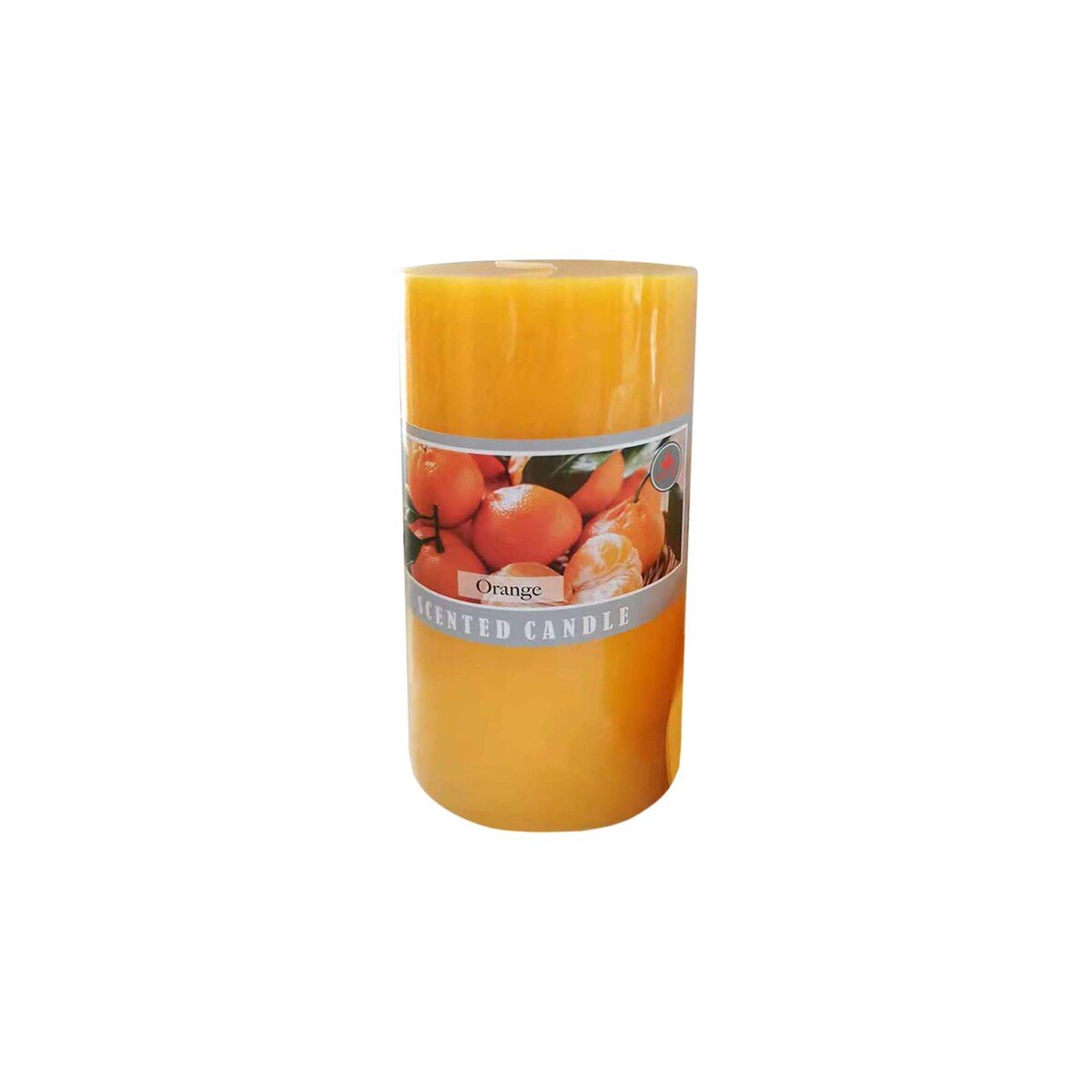 Maple Leaf Scented Pillar Candle ZL7515 470gm 15cm Orange