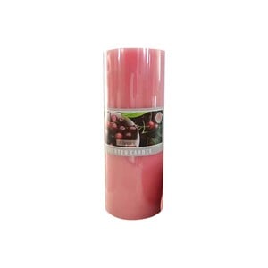 Maple Leaf Scented Pillar Candle ZL7520 640gm 20cm Cherry