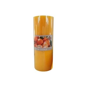 Maple Leaf Scented Pillar Candle ZL7520 640gm 20cm Orange