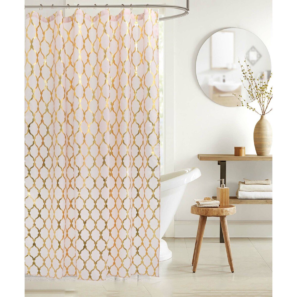 Maple Leaf Shower Curtain 180x180cm Gold foil
