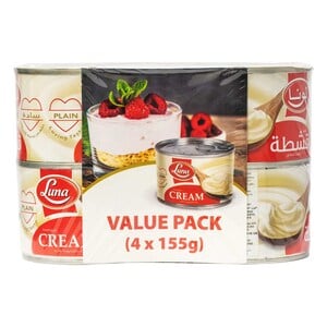 Buy Luna Analogue Cream Value Pack 4 x 155g Online at Best Price | Other Dairy Products | Lulu KSA in Saudi Arabia