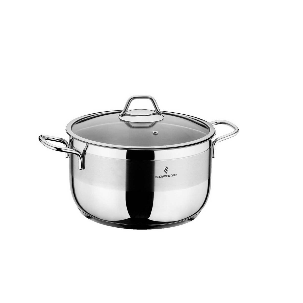 Sofram Stainless Steel Cooking Pot With Lid 14cm