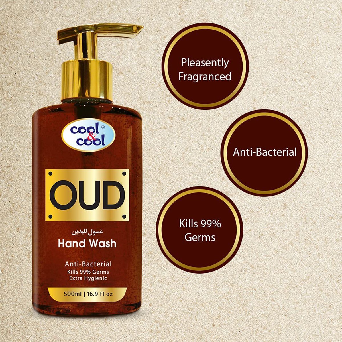 Cool & Cool Oud Anti-Bacterial Handwash 500 ml