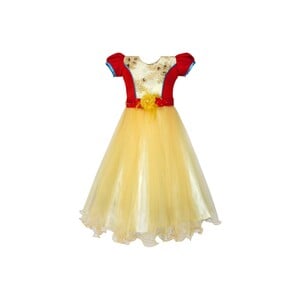 Girls Party Frock GPRNC01Yellow, 2Y