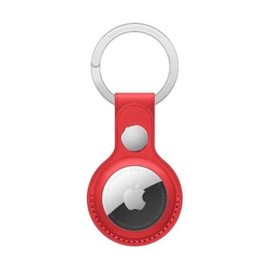 حلقة مفاتيح Apple AirTag الجلدية - - أحمر ( (MK103ZE)
