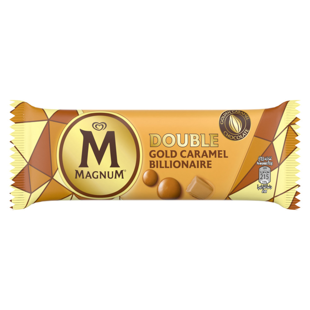Magnum Ice Cream Double Gold Caramel Billionaire 90 ml