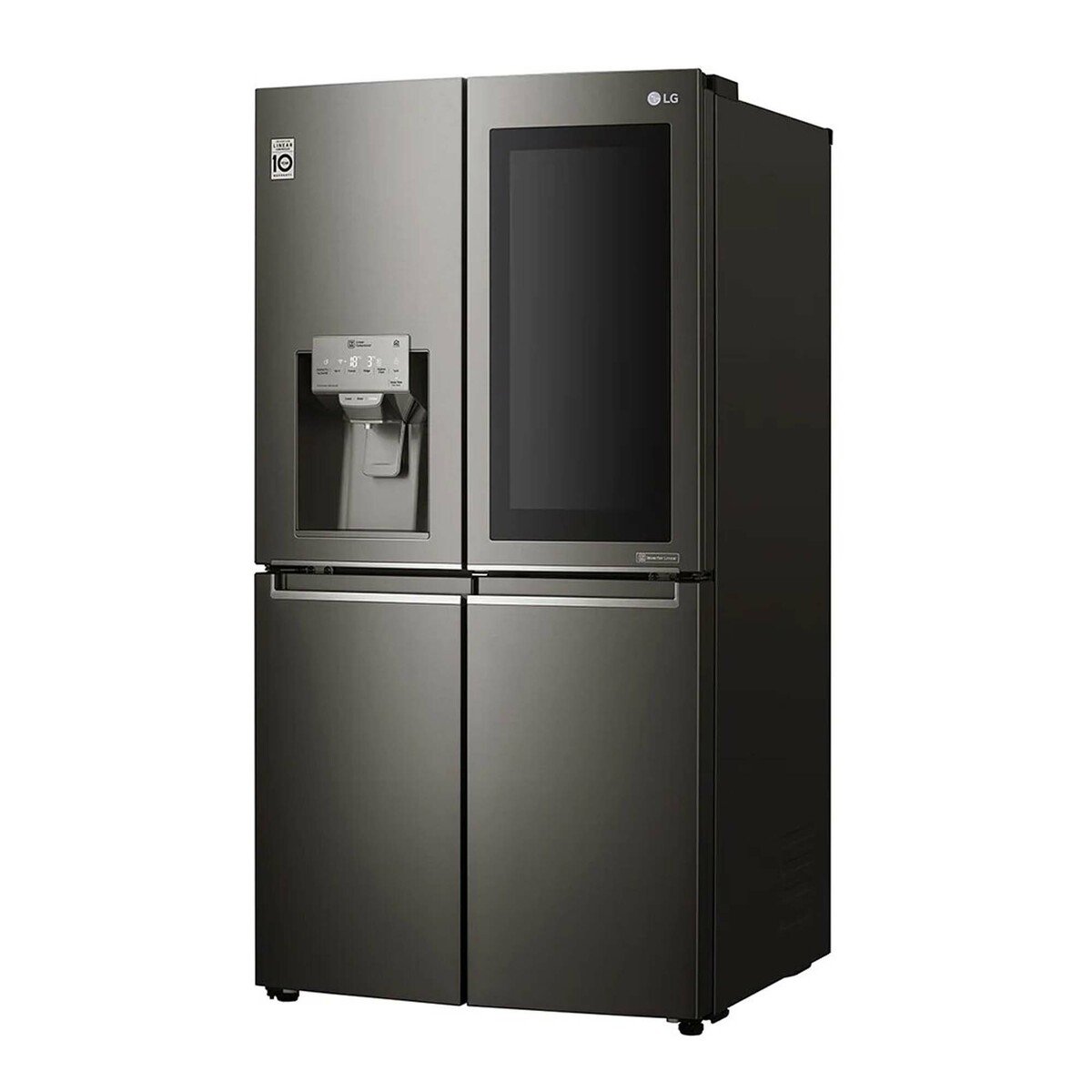 LG InstaView French Door Refrigerator, Black Stainless Steel, 870 L, Hygiene FRESH+™, ThinQ™, GR-X39FMKHL