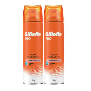 Gillette Shave Gel Pro Aqua Hydrating 2 x 200ml