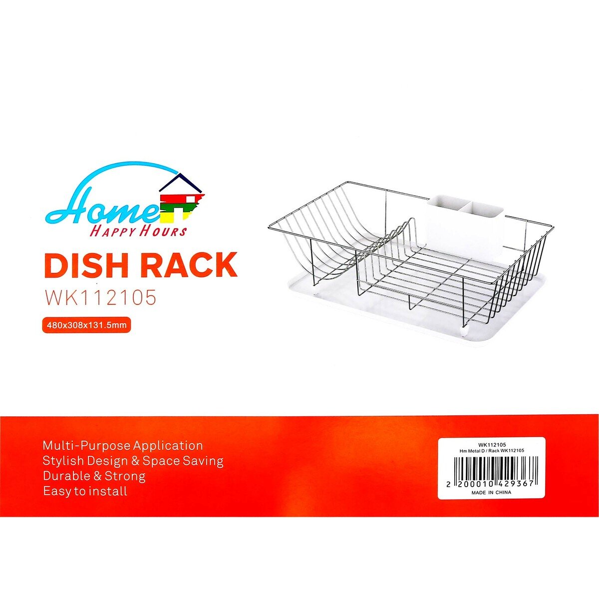Home Metal Dish Rack WK112105 Size: 48x30.8x13.15cm