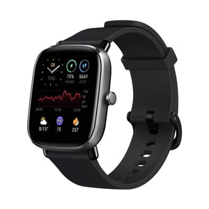 Amazfit GTS 2 Mini Fitness Smart Watch, Super-Light Thin Design, SpO2 Level Measurement, 14-Days Battery Life, 70+ Sports Modes, Heart Rate, Sleep, Stress Level Monitoring, Black