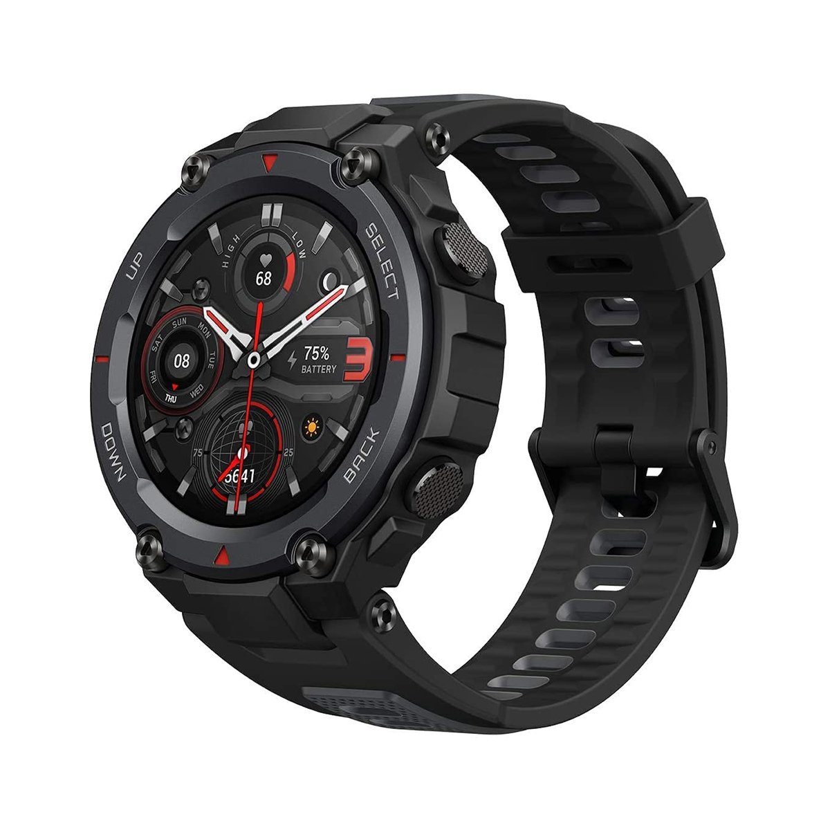 Recept Charmerende Støvet Amazfit T-Rex Pro Smart Watch(A2013 ) with GPS, Outdoor Fitness Watch for  Men, Military Standard Certified, 100+ Sports Modes, 10 ATM Waterproof, 18  Day Battery Life, Blood Oxygen Heart Rate Monitor,Black Online
