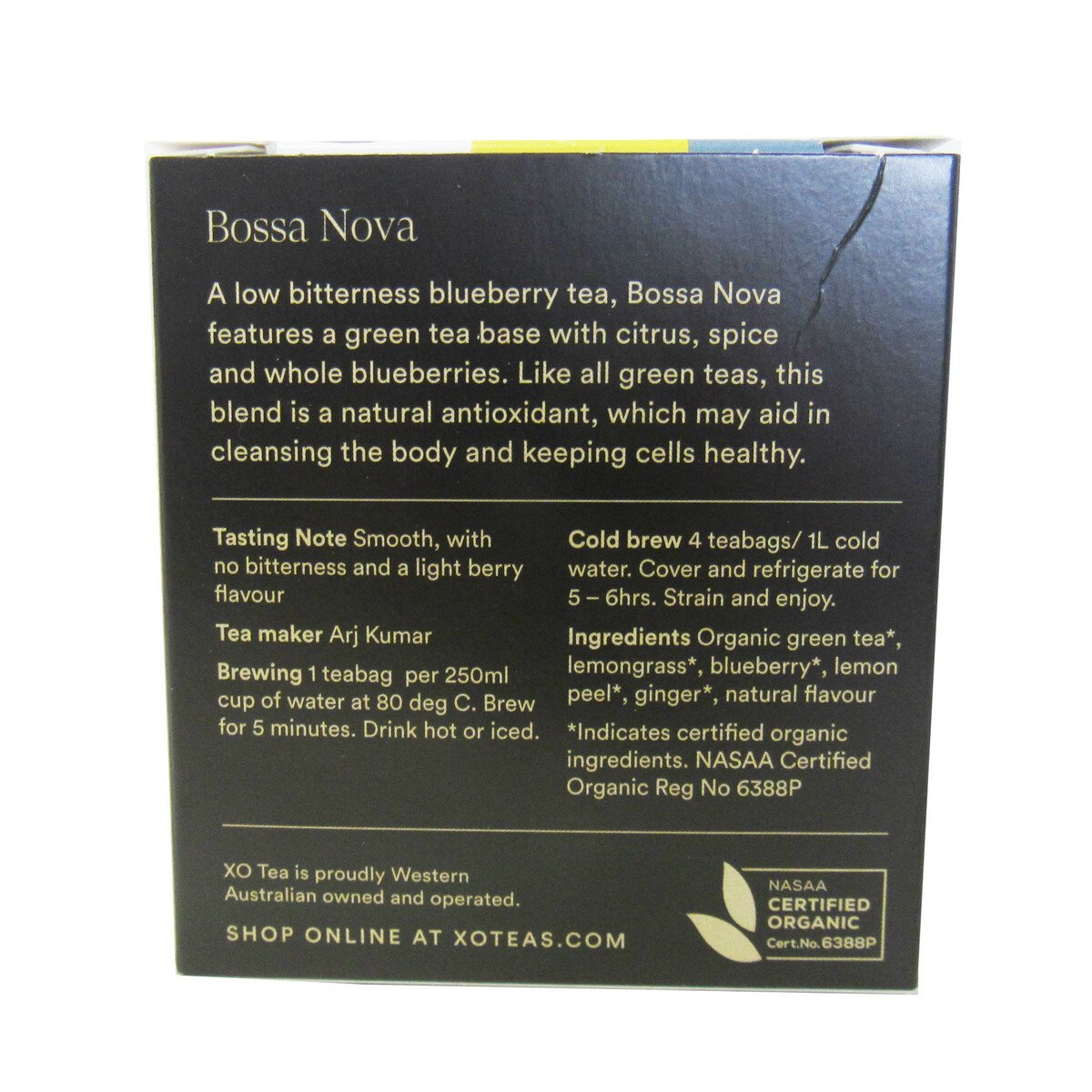 Xo Tea Bossa Nova Organic Detox Green Tea 25 Teabags