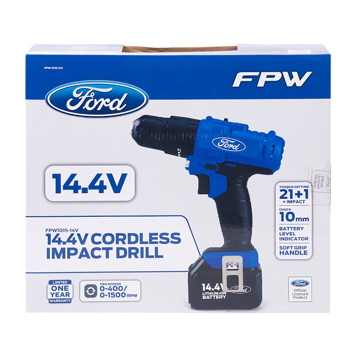 Ford Cordless Impact Drill 14.4V + Accessories 128pcs