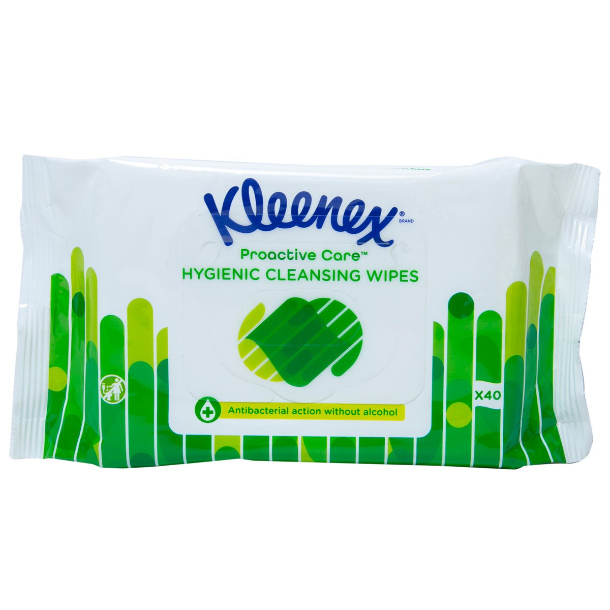 Kleenex Proactive Care Hygienic Cleansing Wipes 40 pcs