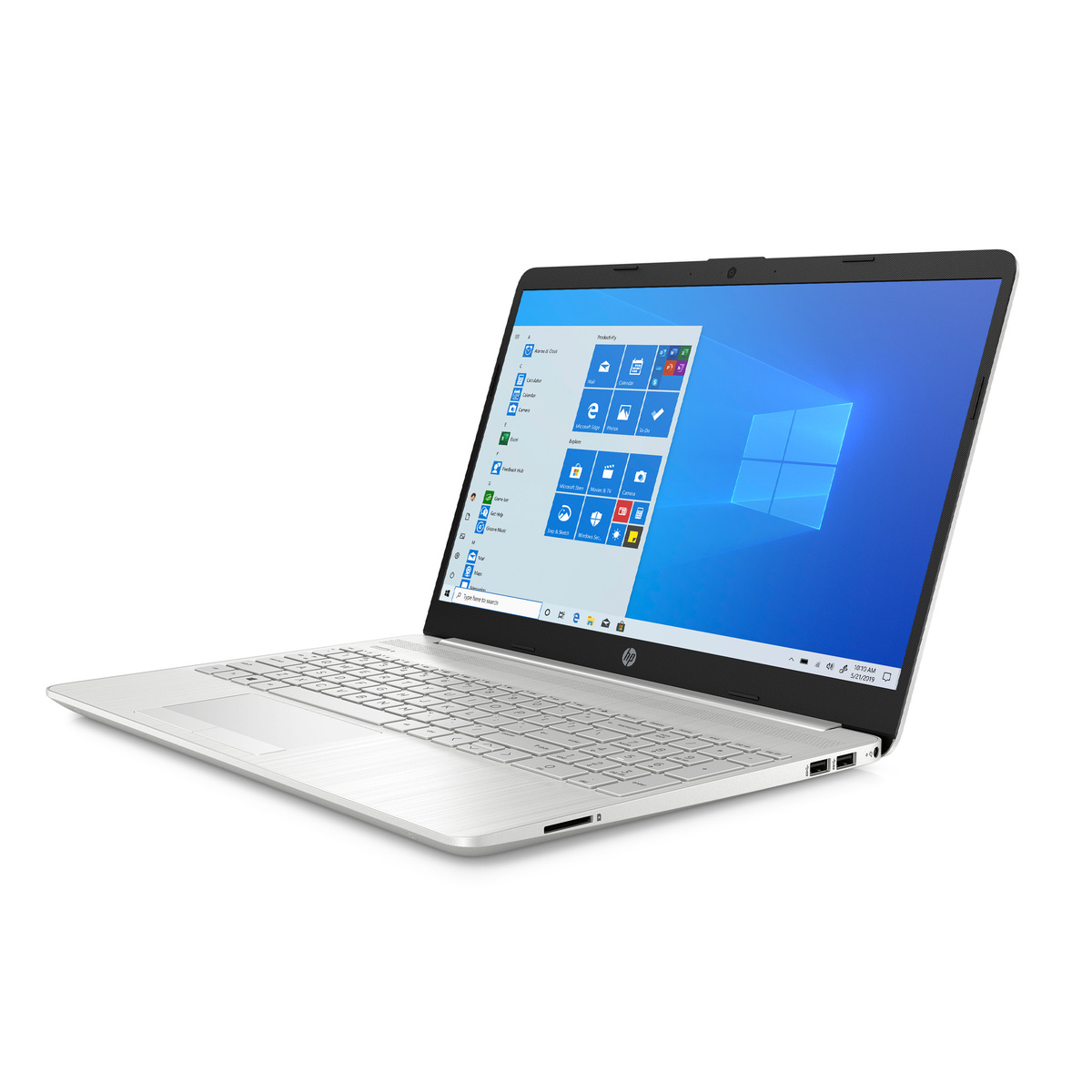 HP Laptop 15.6" FHD, Intel® Core™ i5 processor,8GB RAM,512GB SSD,NVIDIA® GeForce® MX350 Graphics,Windows 10,Natural silver, 15-DW3003NE, 302C7EA