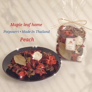 Maple Leaf Fragrance Sachet Potpourri Bag 95gm Peach