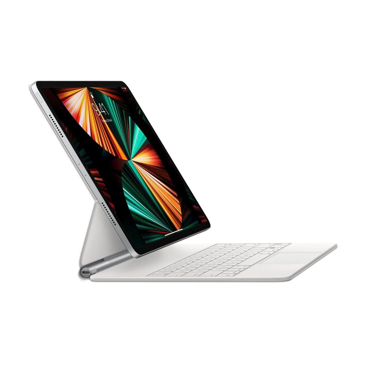 Magic Keyboard for iPad Pro 12.9‑inch (5th Generation) - Arabic - White MJQL3AB/A