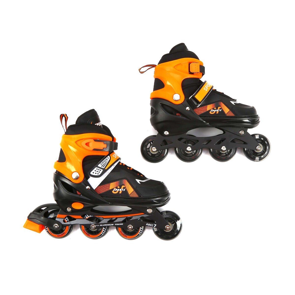 سبورتس إنك حذاء تزلج للأطفال بأربع عجلات مقاس 34-38 AB5-333 ميديم لون متنوع