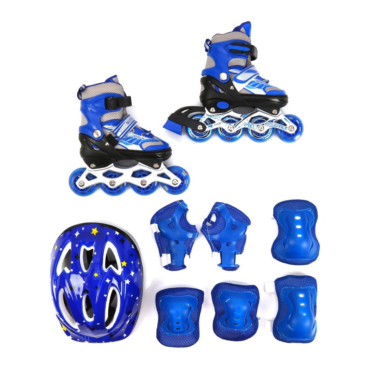 Sports Inc Inline Skate Shoe + Helmet+ Elbow + knee support Set  HJ-F016 Kids Size 29-33 Small