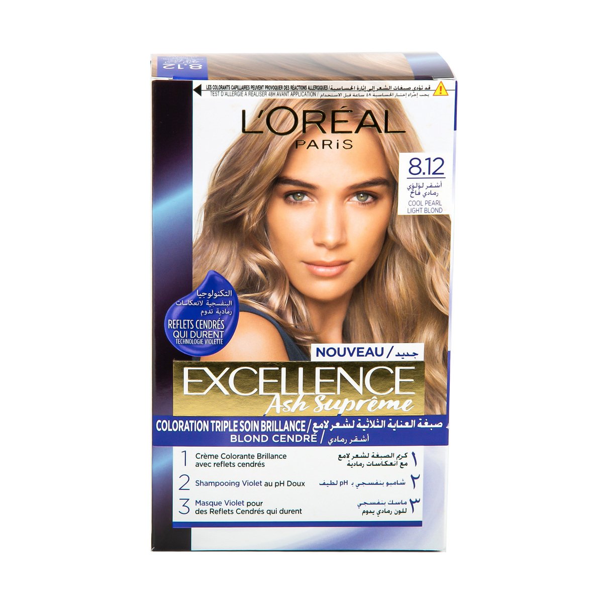 L'Oreal Paris Excellence 8.12 Cool Pearl Light Blond 1 pkt