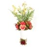 Maple Leaf Artificial Decor Dried Flower, Rose Garden in Galaxy Planter E725, 15x15x38cm Assorted Designs