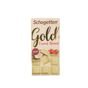 Schogetten Gold Wihte Chocolate With Coconut And Almond 100g