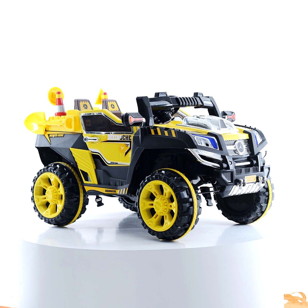 Skid Fusion Kids Battery Operated Motor Car NEL-803 Yellow