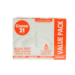 Creme 21 Soap Aqua Soft 3 x 125g