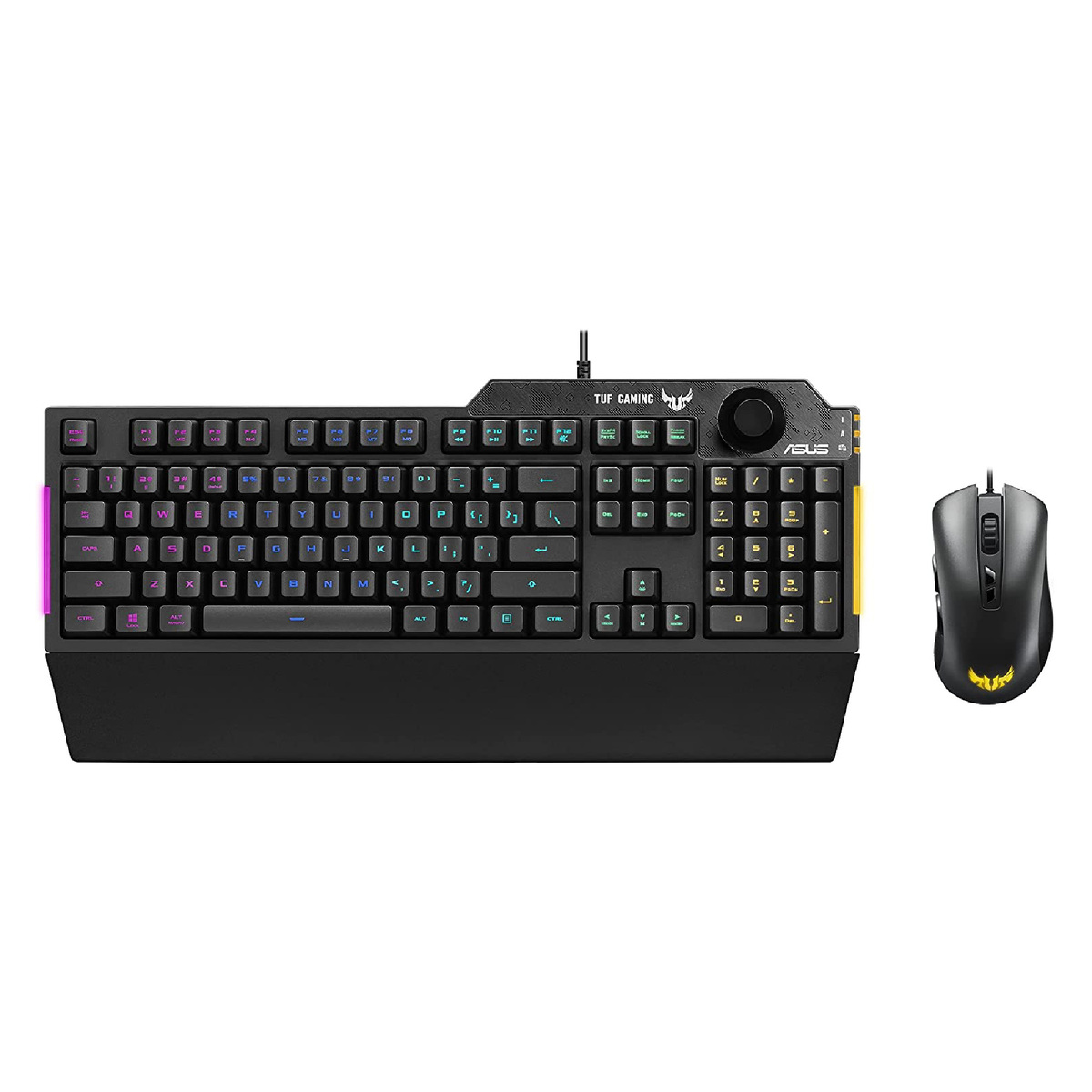ASUS TUF Gaming Keyboard Mouse Combo K1 RGB Keyboard, M3 Lightweight Mouse, Aura Sync RGB Lighting, Comfortable & Rugged Design, Armoury Crate Software, Programmable Buttons for PC Gamers, Black