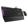 ASUS TUF Gaming Keyboard Mouse Combo K1 RGB Keyboard, M3 Lightweight Mouse, Aura Sync RGB Lighting, Comfortable & Rugged Design, Armoury Crate Software, Programmable Buttons for PC Gamers, Black