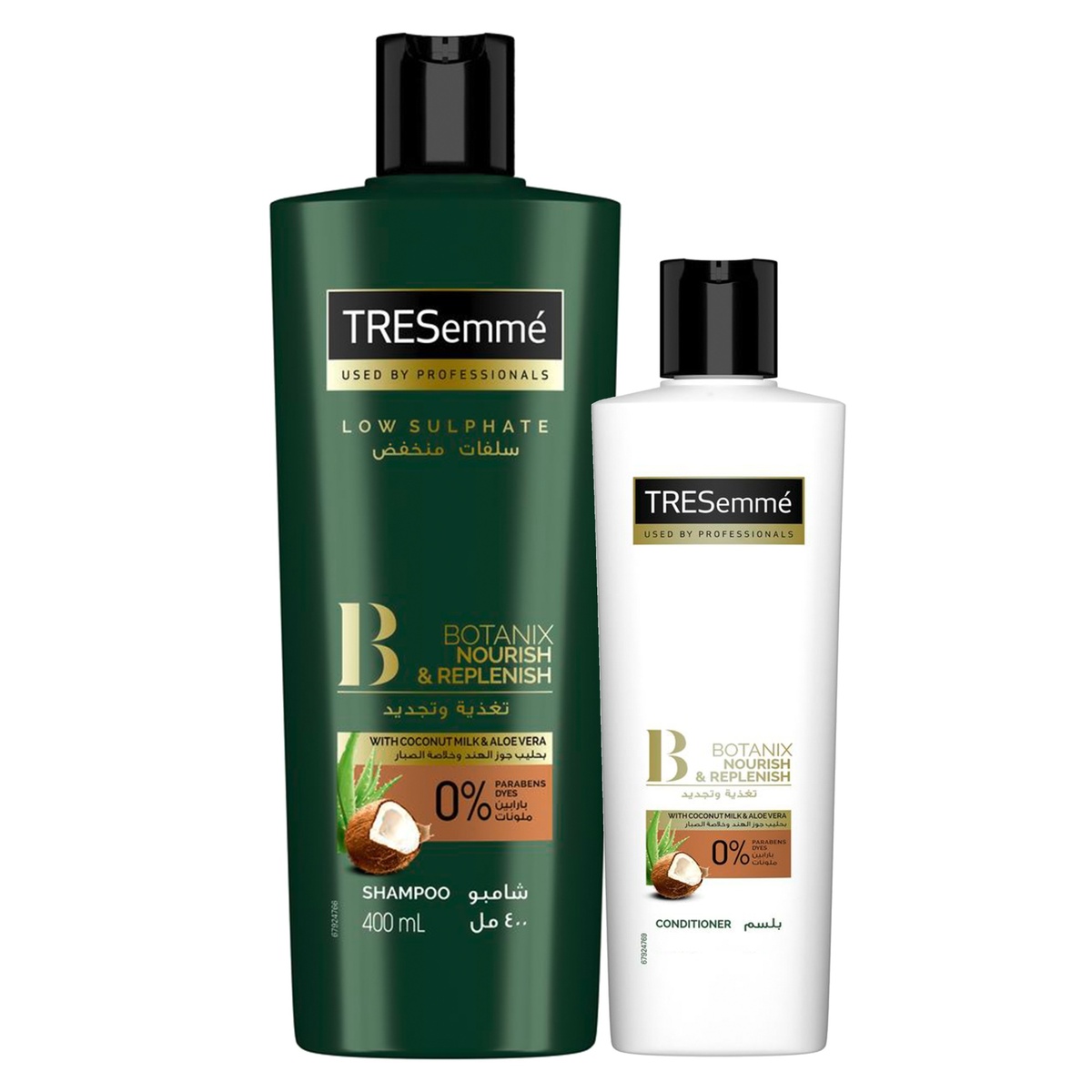 Buy TRESemme Shampoo Botanix 400ml + Conditioner 180ml Online at Best Price | Shampoo | Lulu Kuwait in Kuwait