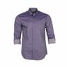 Debackers Men's Casual Shirt Long Sleeve Purple Medium