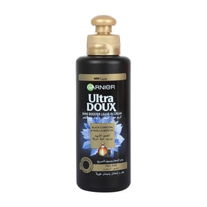 Garnier Ultra Doux Shine Booster Leave In Cream Black Charcoal & Nigella Seed Oil 200ml