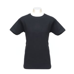 Cortigiani Boys Basic T-Shirt Short Sleeve Round Neck Black 10Y