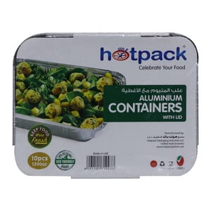 Hotpack Aluminium Containers with LID 831120 10pcs
