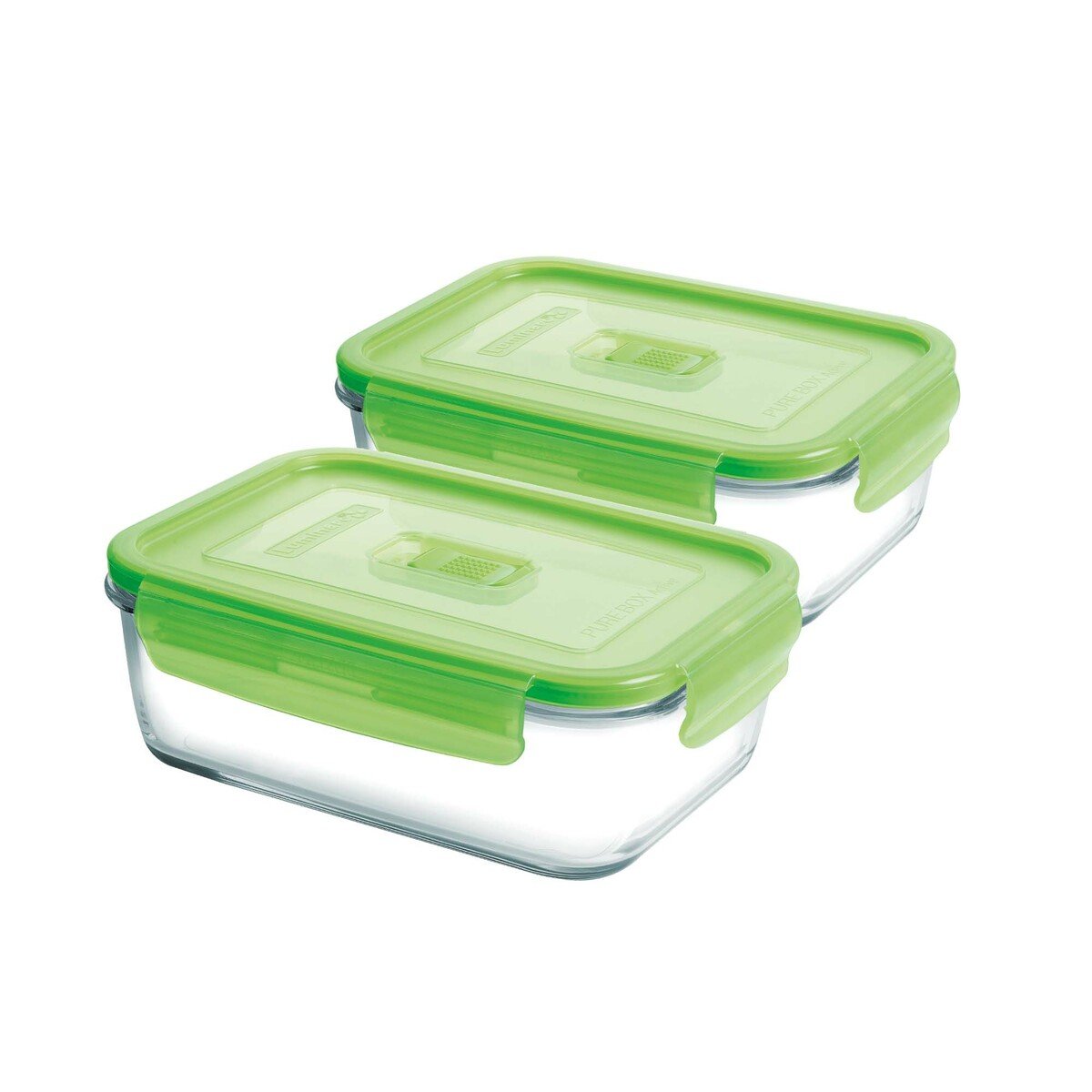 Arc Pure Glass Container 2pcs SD604 38cl