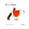 Crystal Drops Double Wall Glass Mug + With Lid 350ml