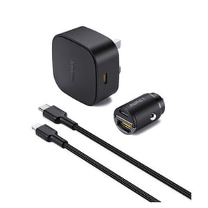 Aukey On the Go Bundle II Wall Charger + Car Charger TK-3