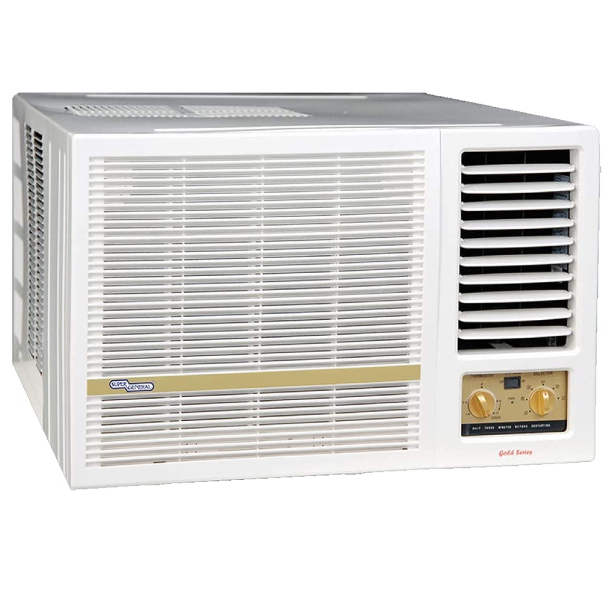 Super General Window Air Conditioner, 1.5T, White, SGA183-NE